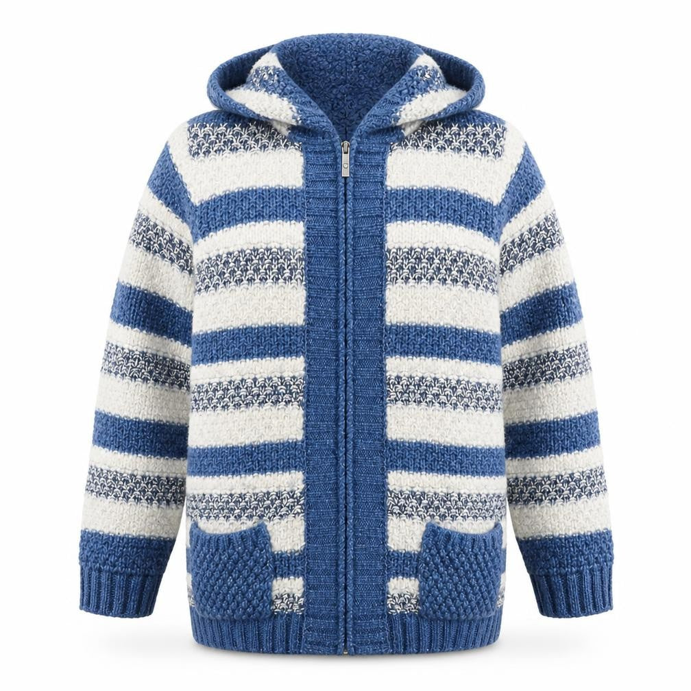 Womens UK Size 12 Marks and Spencer Blue Full Zip Jumper