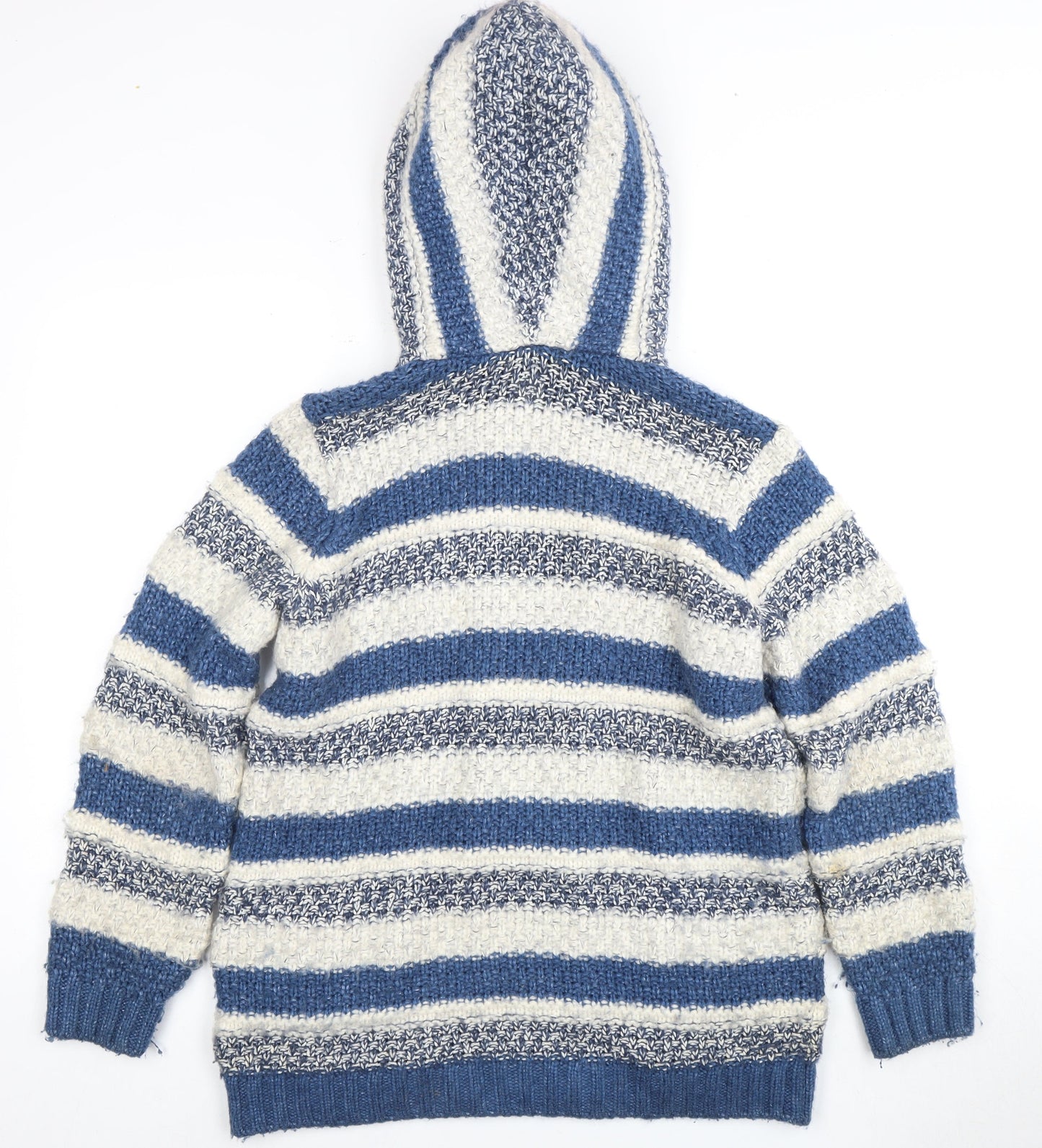 Womens UK Size 12 Marks and Spencer Blue Full Zip Jumper