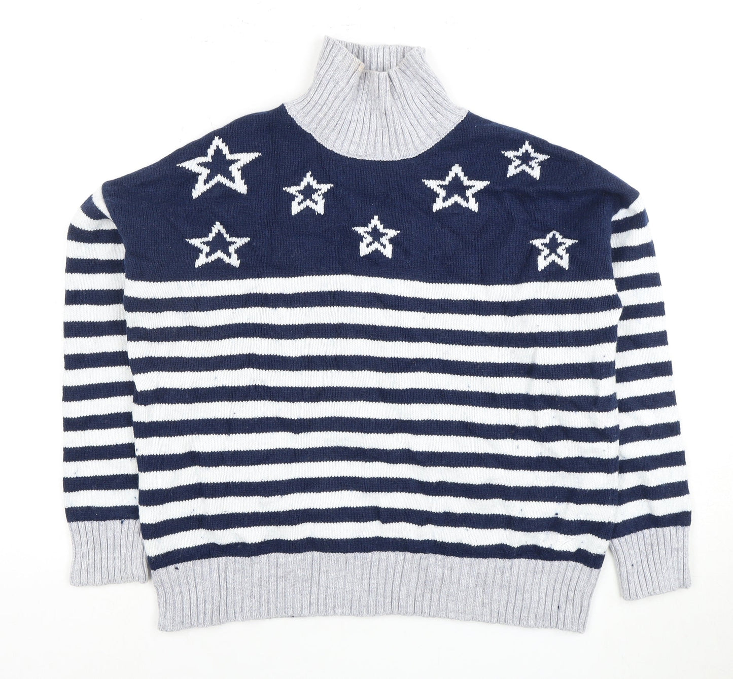 Crew Clothing Women's Multicolour Striped Pullover Jumper - Size 10