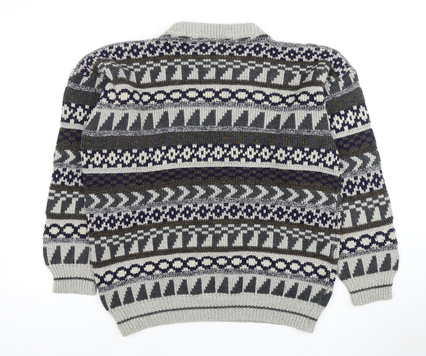 Aitch Unisex Multicoloured Geometric Pullover Jumper