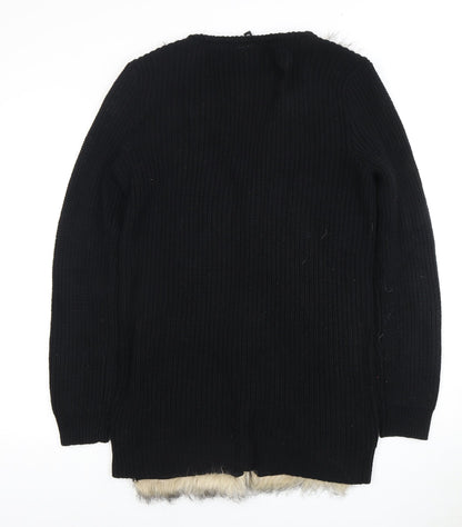 Womens UK Size 10 Divided by H&M Black Cardigan Jumper