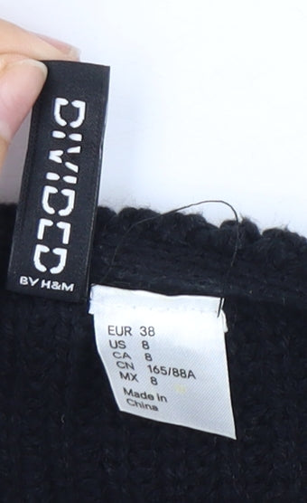Womens UK Size 10 Divided by H&M Black Cardigan Jumper