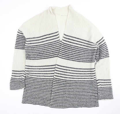 Gap Women's White Striped Cardigan XS