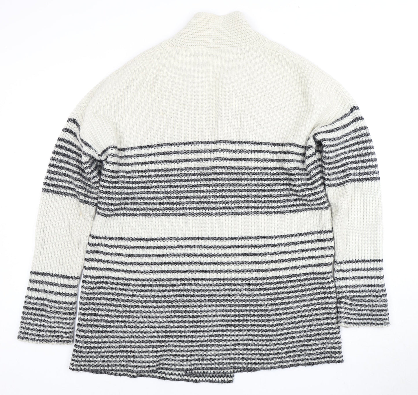 Gap Women's White Striped Cardigan XS