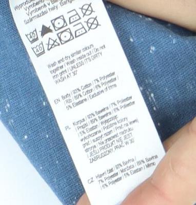 Marks and Spencer Blue Beer Theme Graphic T-Shirt M