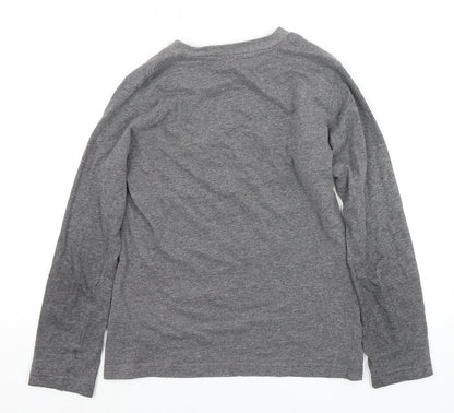 Jurassic Park Boys' Grey Long Sleeve T-Shirt, Size 10-11Y