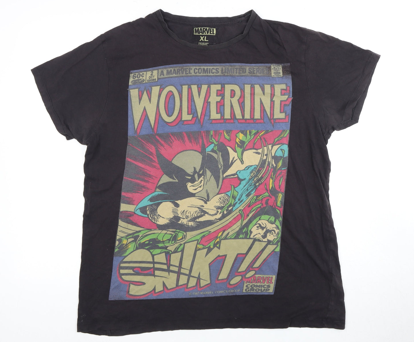 Marvel Men's XL Wolverine Black Graphic T-Shirt