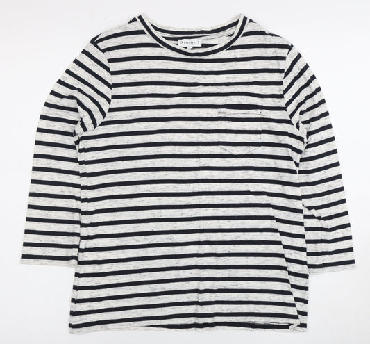 Womens UK Size 6 Warehouse Multicoloured Basic T-Shirt