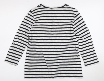 Womens UK Size 6 Warehouse Multicoloured Basic T-Shirt
