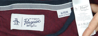 Original Penguin Men's Red XL T-Shirt, Crew Neck, Cotton