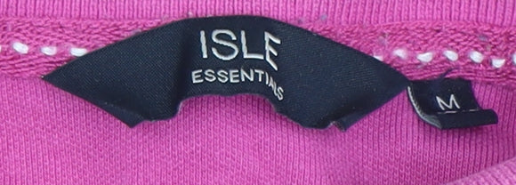 ISLE Women's Pink Polo Shirt, M, Classic Style
