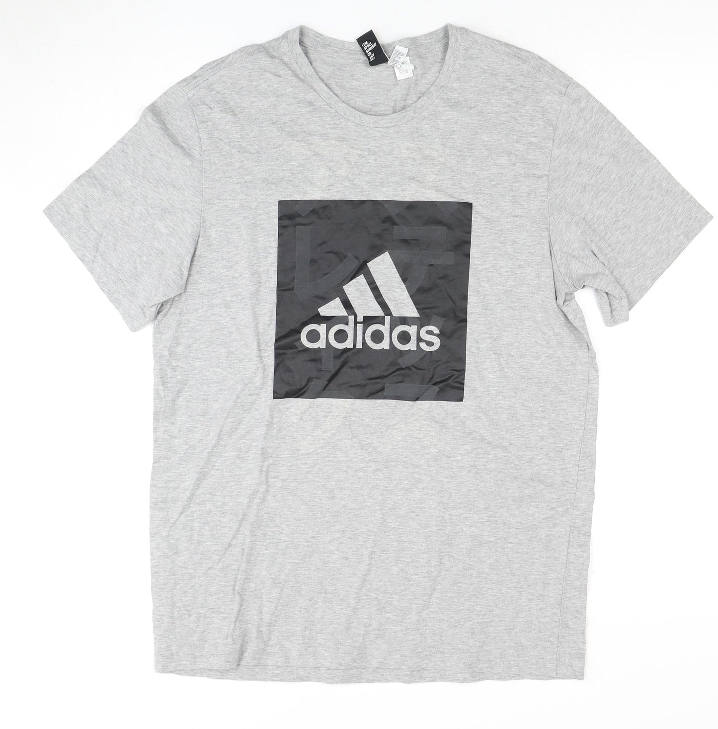 Adidas Men's Grey Logo T-Shirt L - New with Tags