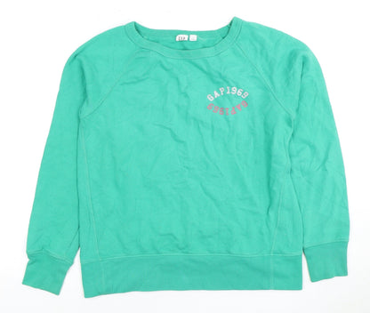 GAP Women's Green S Pullover Sweatshirt