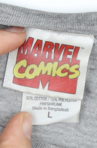 Marvel Comics Grey Avengers T-Shirt Men Large