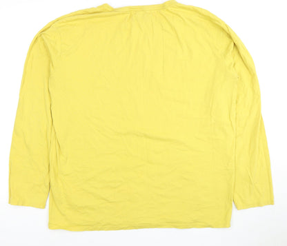 Mens UK Size M GUESS Yellow  T-Shirt