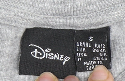Womens UK Size S Disney Grey  T-Shirt