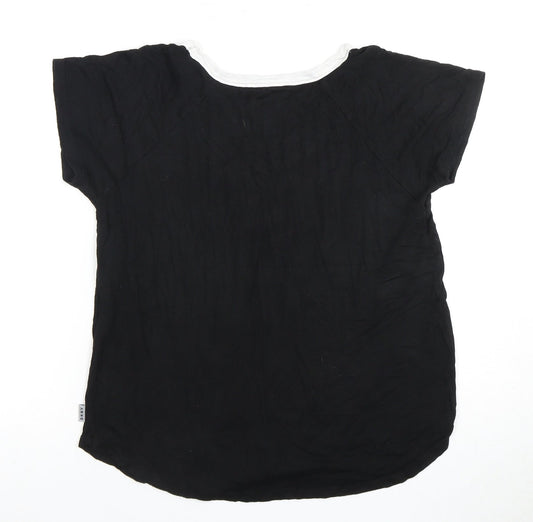 DKNY Women's Black Crew Neck T-Shirt Size S