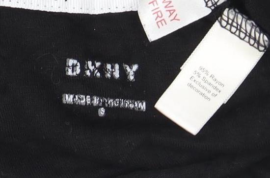 DKNY Women's Black Crew Neck T-Shirt Size S