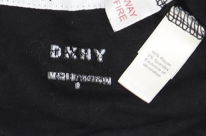 DKNY Women's Black Crew Neck T-Shirt Size S
