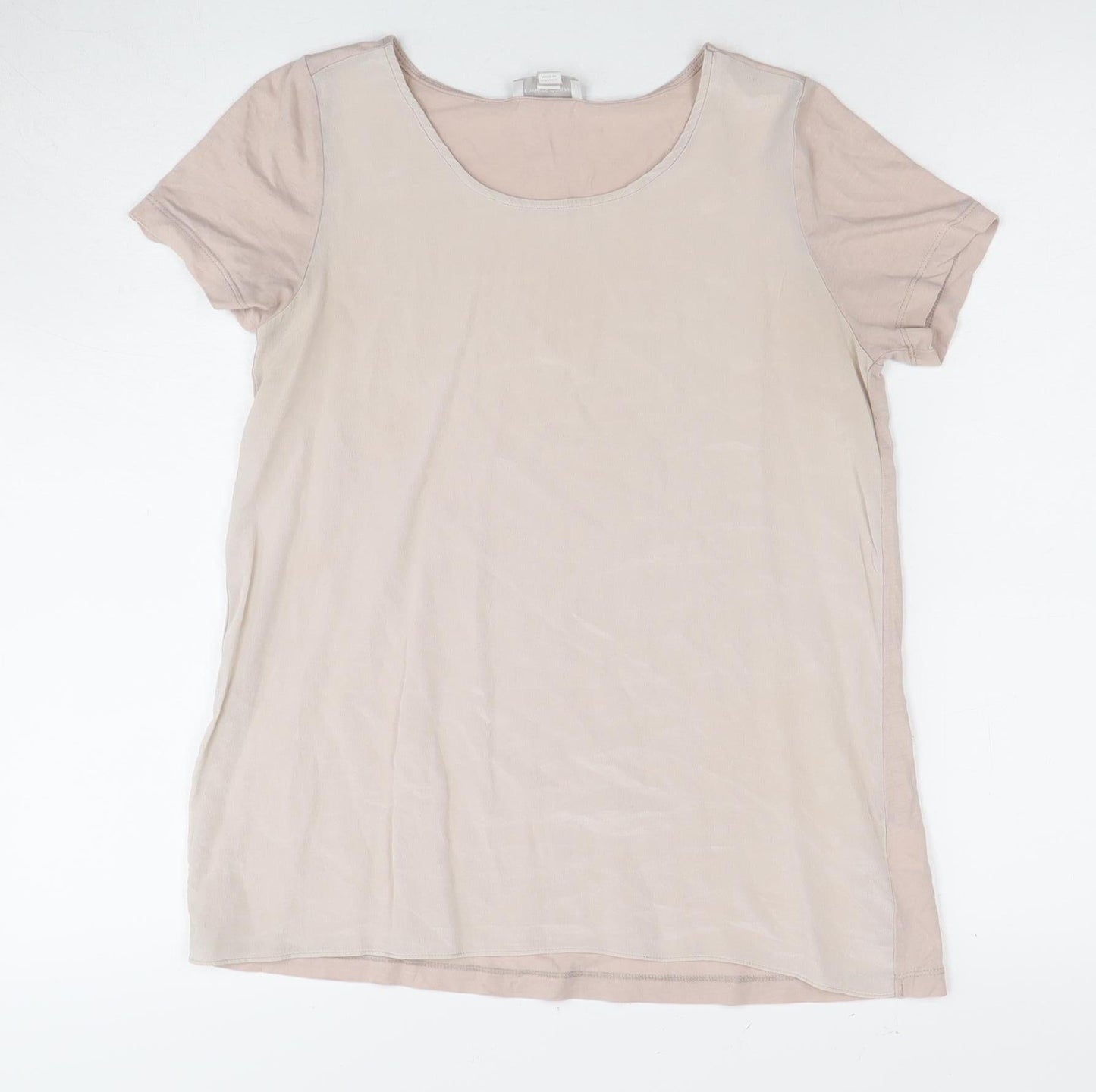 Womens UK Size XS The White Company Beige  T-Shirt