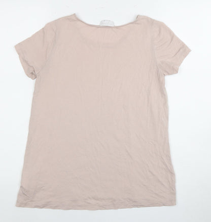 Womens UK Size XS The White Company Beige  T-Shirt