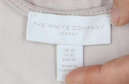 Womens UK Size XS The White Company Beige  T-Shirt