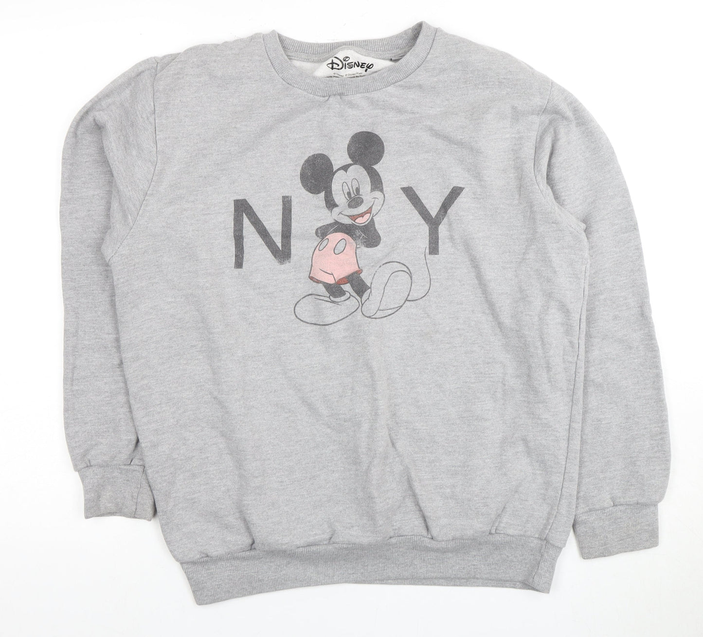 Unisex Adults UK Size 12 Disney Grey Pullover Sweatshirt
