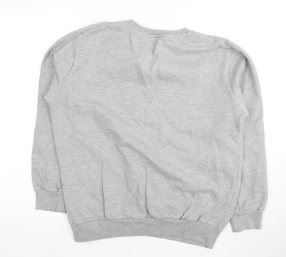 Unisex Adults UK Size 12 Disney Grey Pullover Sweatshirt