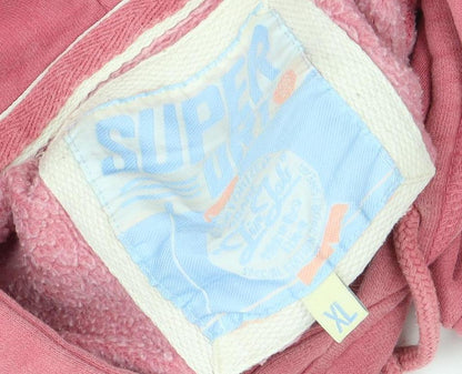 Superdry Unisex Pink Pullover Hoodie 7XL