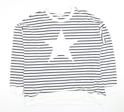 Apricot Women's Stripe Navy/White Pullover
