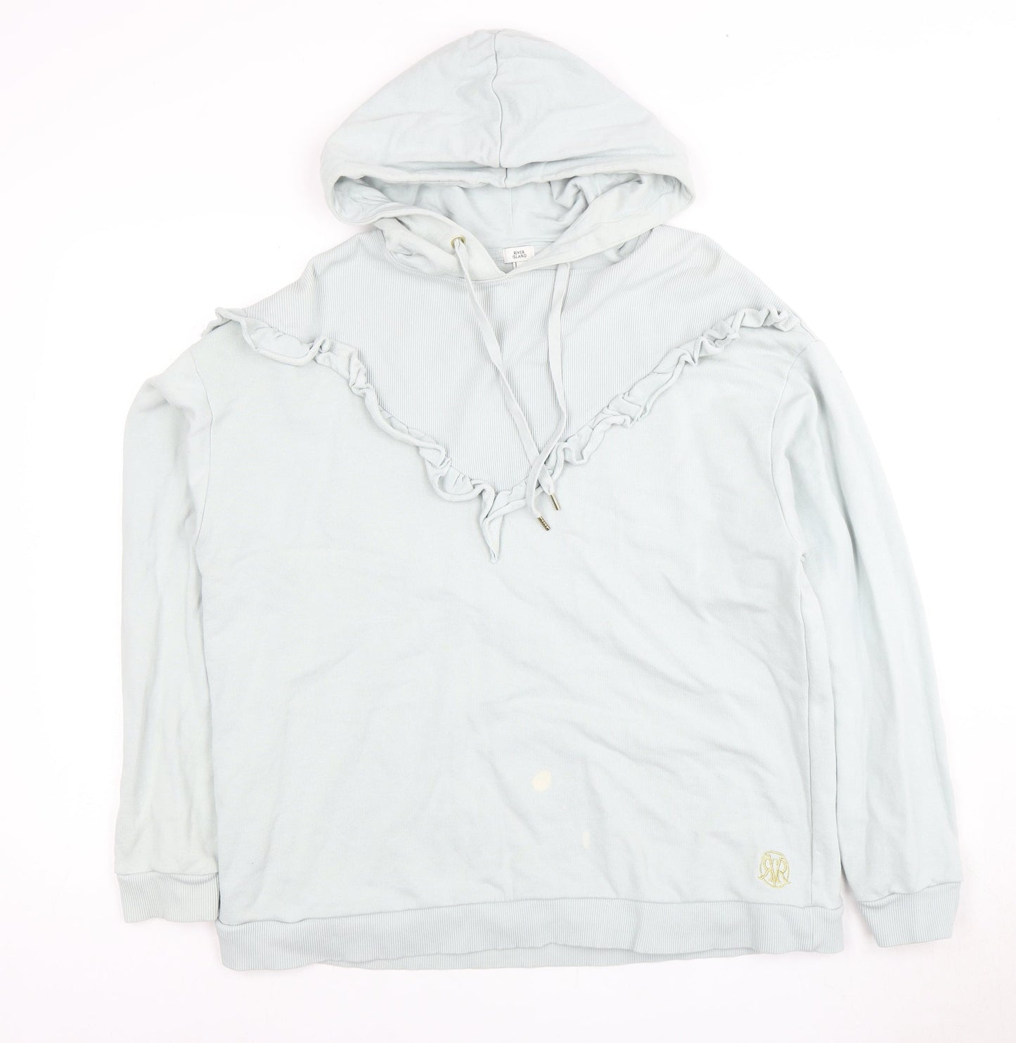River Island Women's Blue Hoodie Pullover Size S