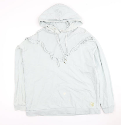 River Island Women's Blue Hoodie Pullover Size S
