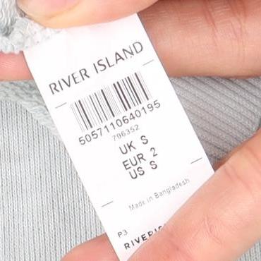 River Island Women's Blue Hoodie Pullover Size S