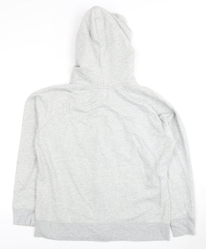 Gap Women's Grey XL Full Zip Hoodie, Logo Accents