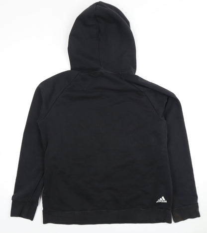 Adidas Unisex Black Logo Hoodie XL