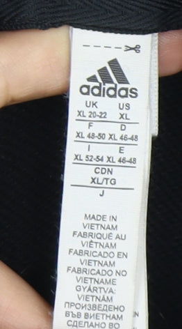 Adidas Unisex Black Logo Hoodie XL
