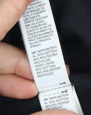 Adidas Unisex Black Logo Hoodie XL