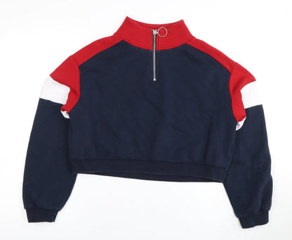 H&M Women's Multicoloured Pullover Sweatshirt, Size 8