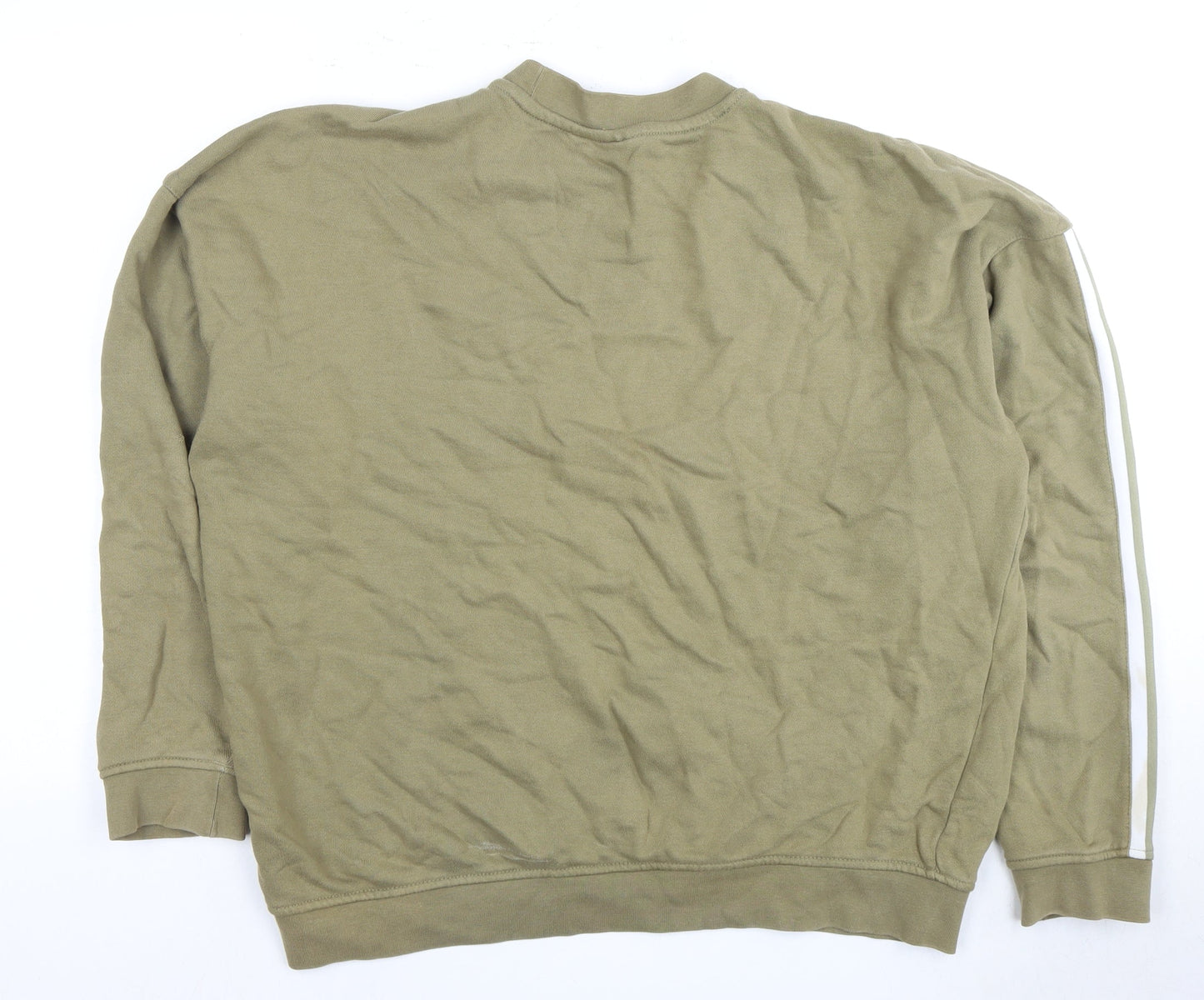 Adidas Men's Green Pullover Sweatshirt M Regular Fit