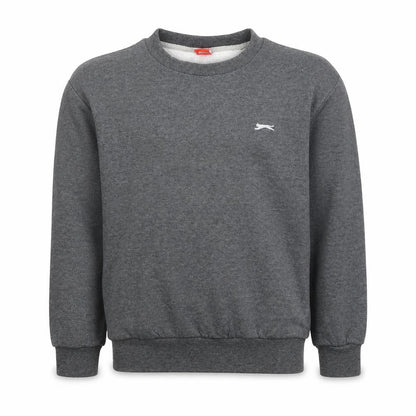 Slazenger Boys Grey Sweatshirt 11-12 Years Crew Neck