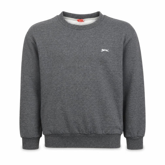 Slazenger Boys Grey Sweatshirt 11-12 Years Crew Neck
