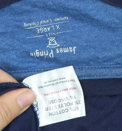 Mens UK Size XL James Pringle Blue  T-Shirt