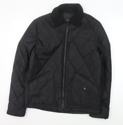 Mens UK Size S Pierre Cardin Black Quilted Coat
