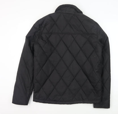 Mens UK Size S Pierre Cardin Black Quilted Coat