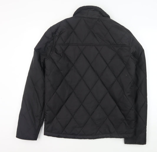 Mens UK Size S Pierre Cardin Black Quilted Coat