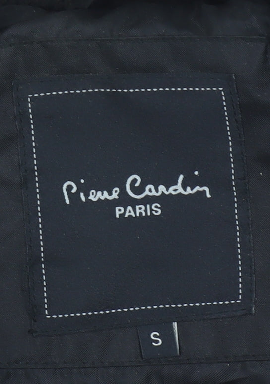 Mens UK Size S Pierre Cardin Black Quilted Coat