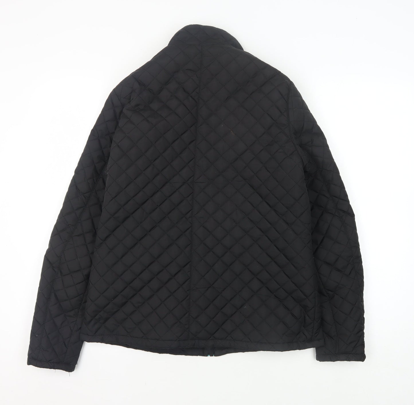 Alpine Women's Black Quilted Jacket, Size 12, Full Zip, Casual