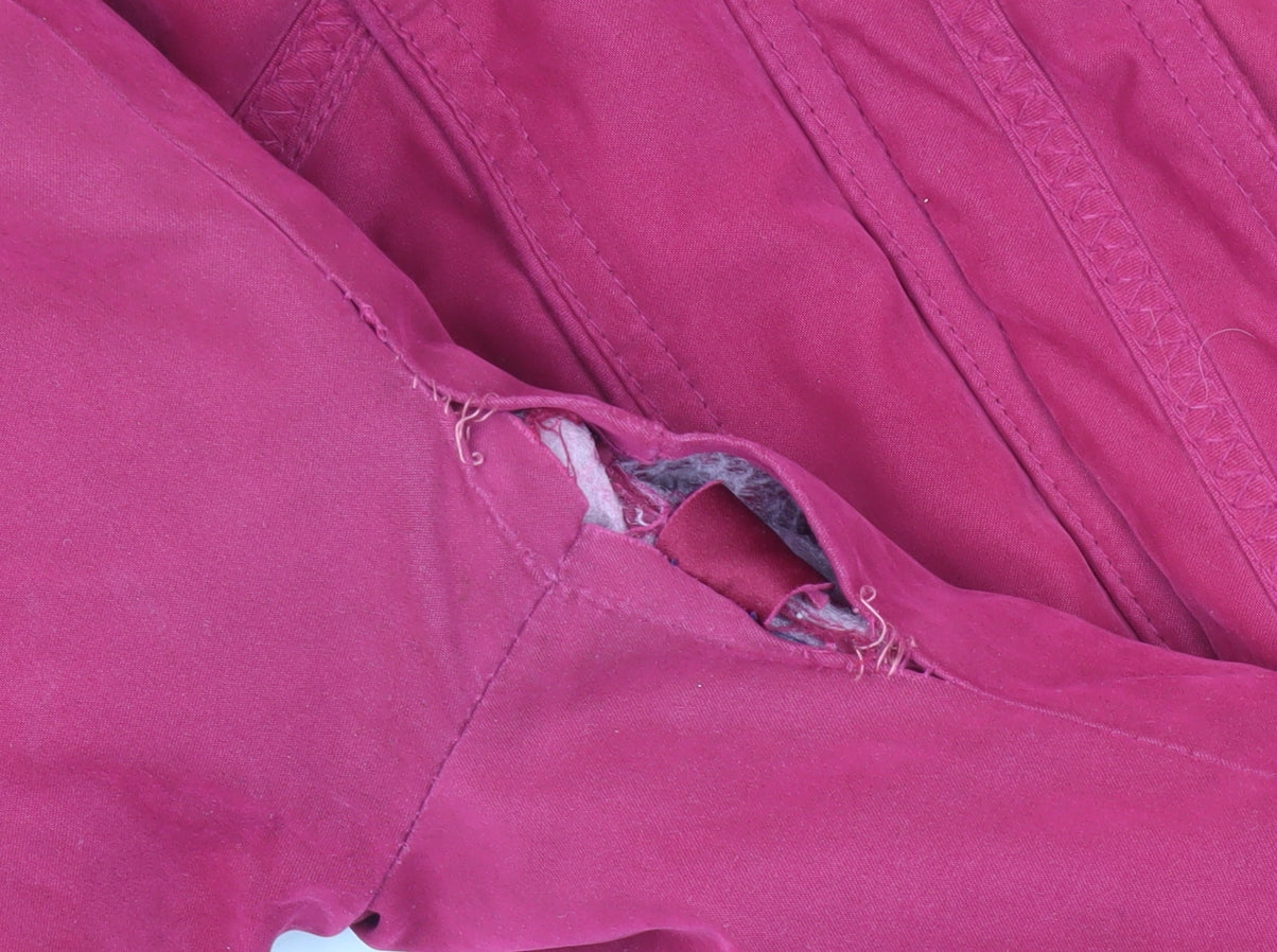 Womens UK Size 10 EWM Red Parka Coat