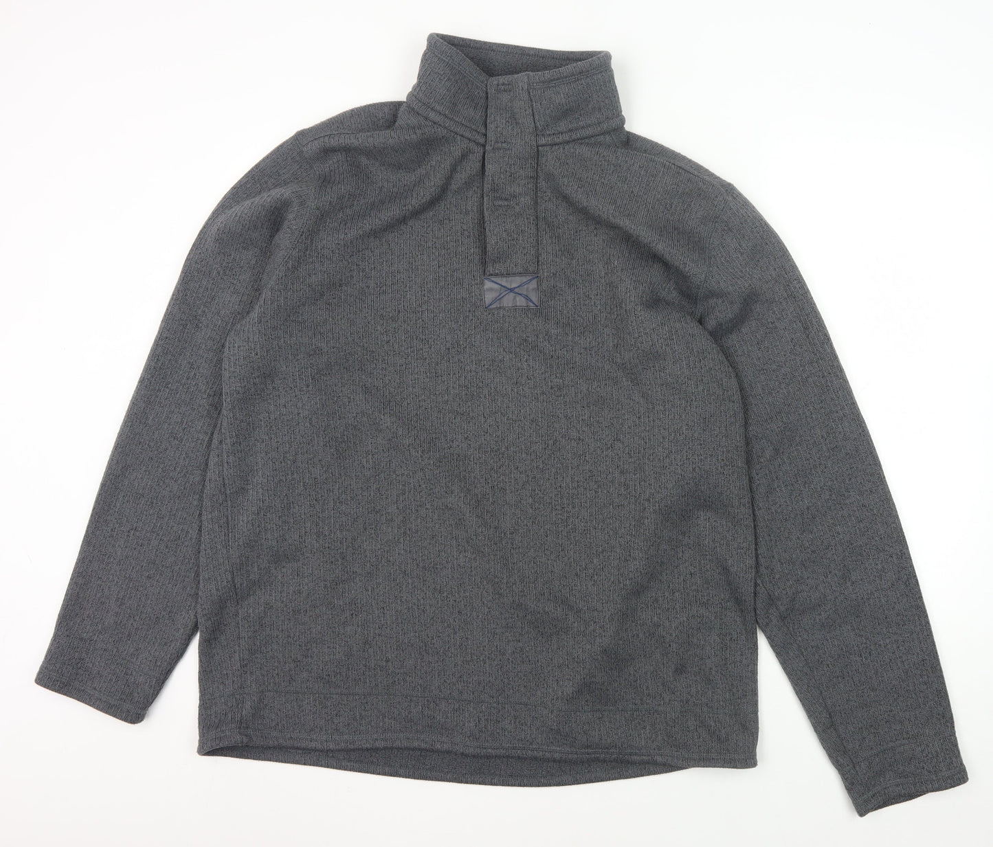 Mens UK Size XL Marks and Spencer Grey Collared Sweatshirt