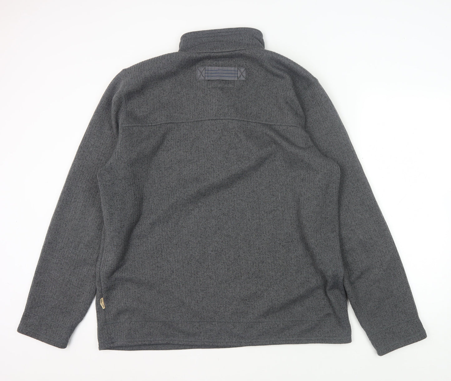 Mens UK Size XL Marks and Spencer Grey Collared Sweatshirt